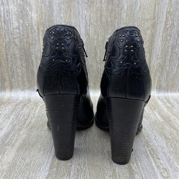 Diesel Womens Guadalupy Ankle‎ Boots Womens US 6 Black Leather Booties EU 36 - Picture 4 of 11